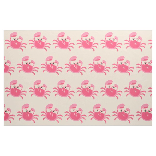 Crabby Crab Design Fabric (Fat Quarter)