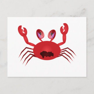 Crabby Crab Postcard