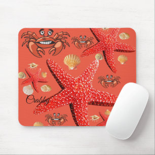 Crabby Crab Starfish Mouse Pad! Mouse Pad