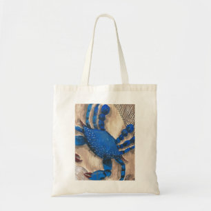 "Crabby Day" Blue Crab Budget Tote Bag