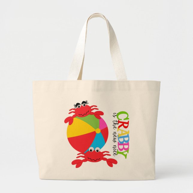 Crabby  Jumbo Tote (Front)