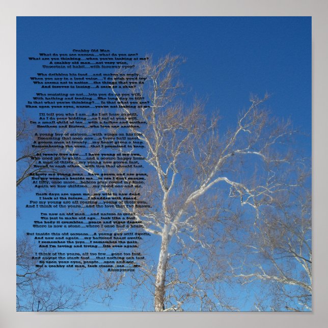 Crabby Old ManWhat do you see nur... - Customized Poster (Front)