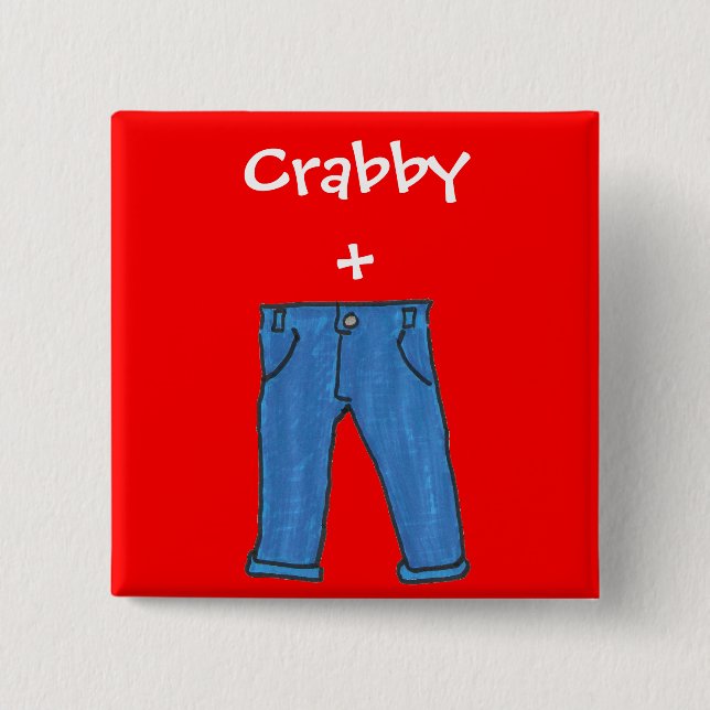 Crabby pants button (Front)