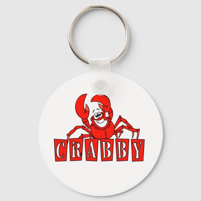 Crabby Tshirts and Gifts Key Ring (Front)