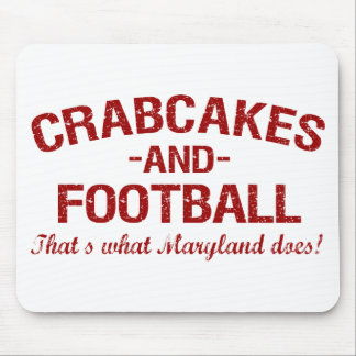Crabcakes and Football Mouse Pad