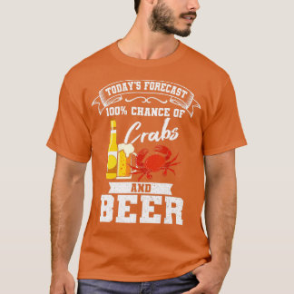 Crabs and Beer Chesapeake Blue Crab  Crabbing Men  T-Shirt