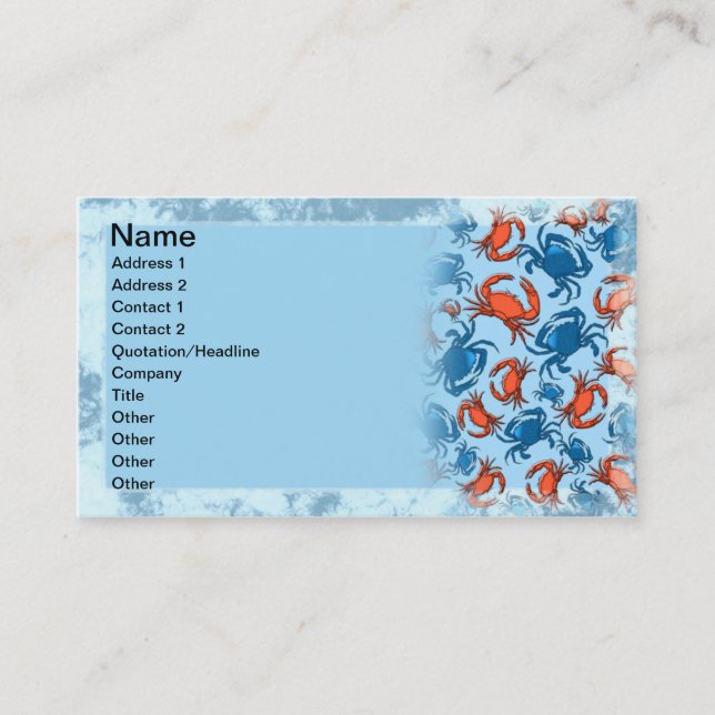 Crabs Business Card (Front)
