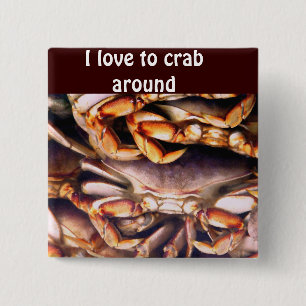Crabs_Button 15 Cm Square Badge