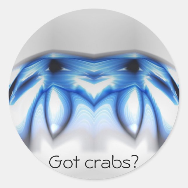 Crabs Classic Round Sticker (Front)