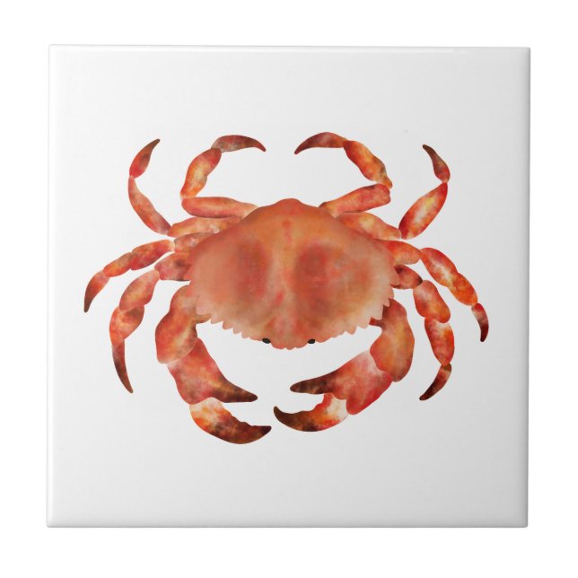 Crabs Ocean Coastal Ceramic Tile (Front)