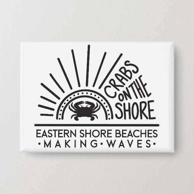 Crabs on the Shore - Button (Front)