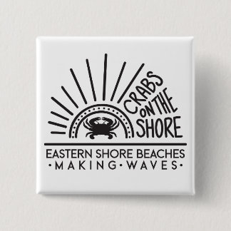 Crabs on the Shore - Square Button