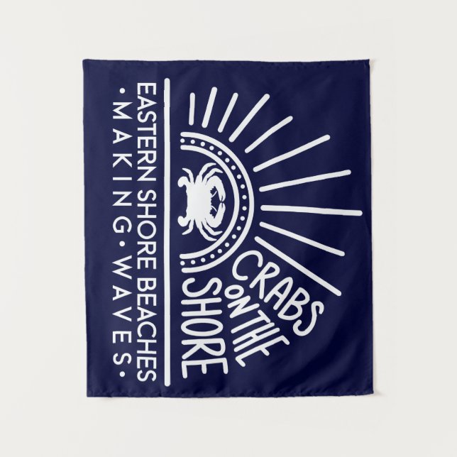 Crabs on the Shore Tapestry Back Drop (Front)