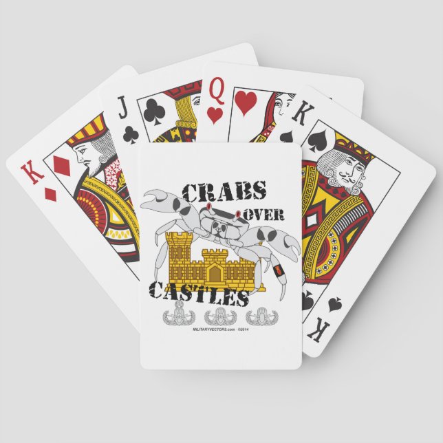 Crabs over Castles Playing Cards (Back)
