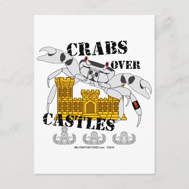 Crabs over Castles Postcard (Front)