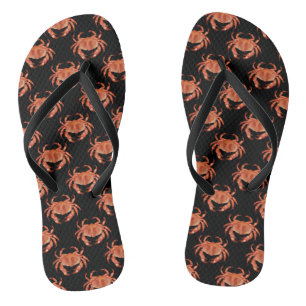 Crabs pattern thongs