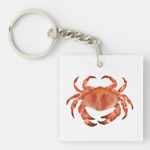 Crabs Seaside Coastal Nautical Key Ring