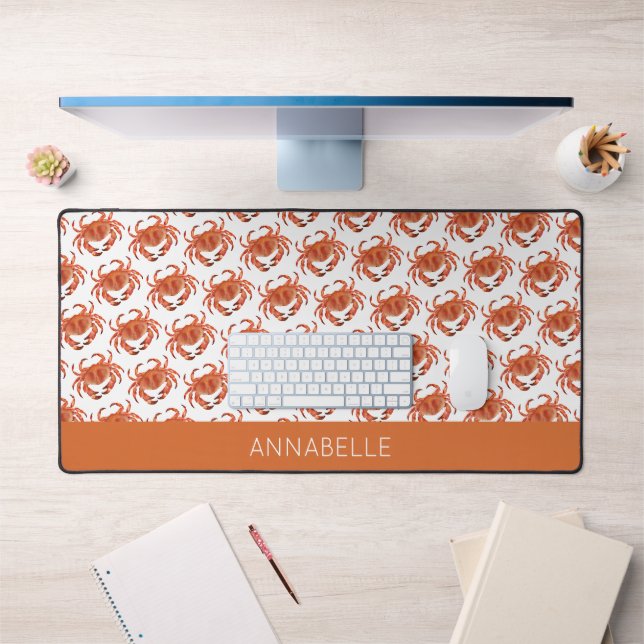 Crabs Seaside Pattern Desk Mat (Office 1)