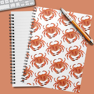 Crabs Seaside Pattern Notebook