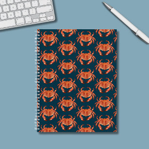 Crabs Seaside Pattern Notebook