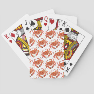 Crabs Seaside Pattern Playing Cards