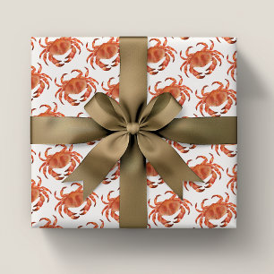Crabs Seaside Pattern Wrapping Paper