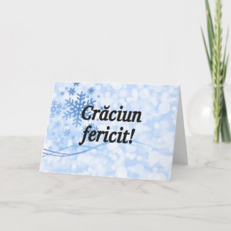 Crăciun fericit! Merry Christmas in Romanian bf Holiday Card
