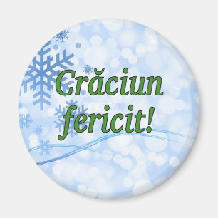 Crăciun fericit! Merry Christmas in Romanian gf Magnet