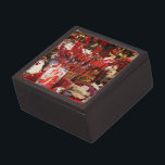 Crăciun fericit! Merry Christmas in Romanian rf Keepsake Box<br><div class="desc">Crăciun fericit! Merry Christmas in Romanian. Table of Christmas decorations in a store.  Red font</div>