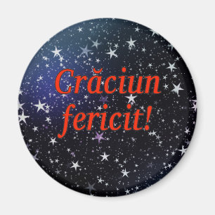 Crăciun fericit! Merry Christmas in Romanian rf Magnet