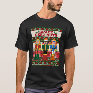 Crack Deez Nuts Nutcracker Ugly Christmas Sweater 