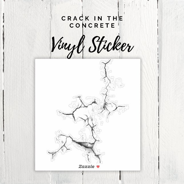 Crack in the Concrete Sticker (Crack in the Concrete Sticker)