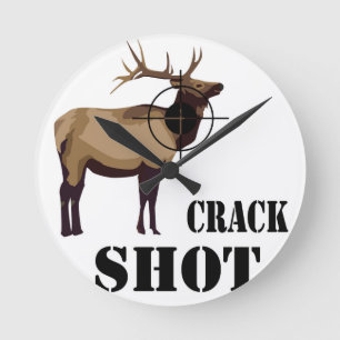 crack shot round clock