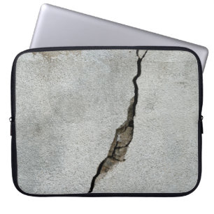 Crack wall concrete texture stone laptop sleeve