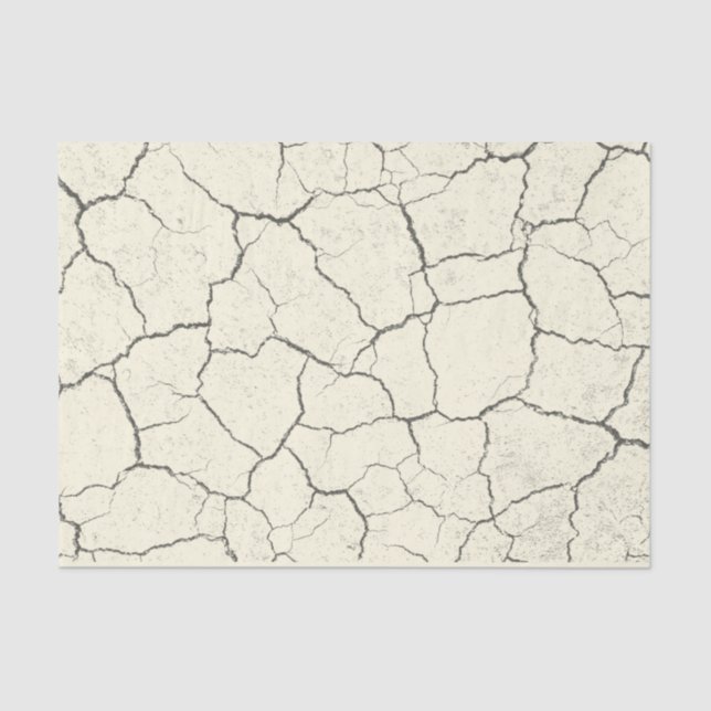 Cracked Bone White Vintage Tissue Paper (Front)