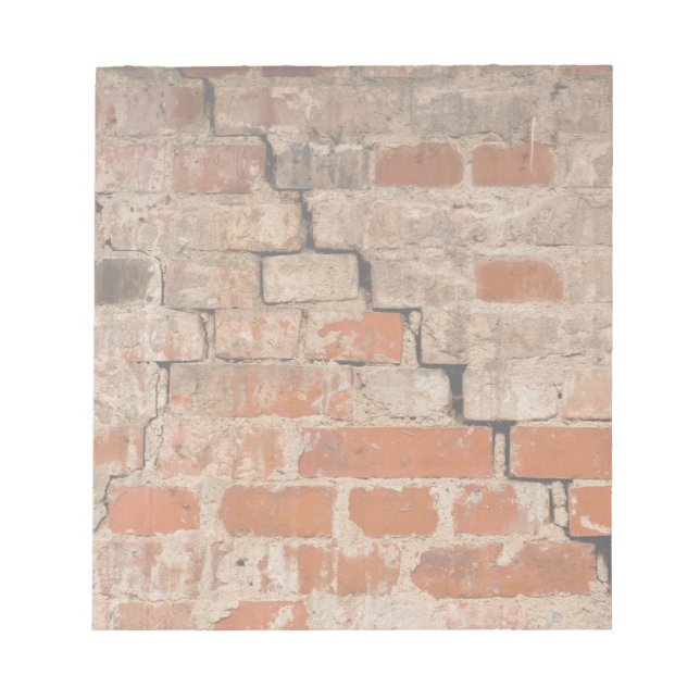 Cracked brick wall notepad (Front)