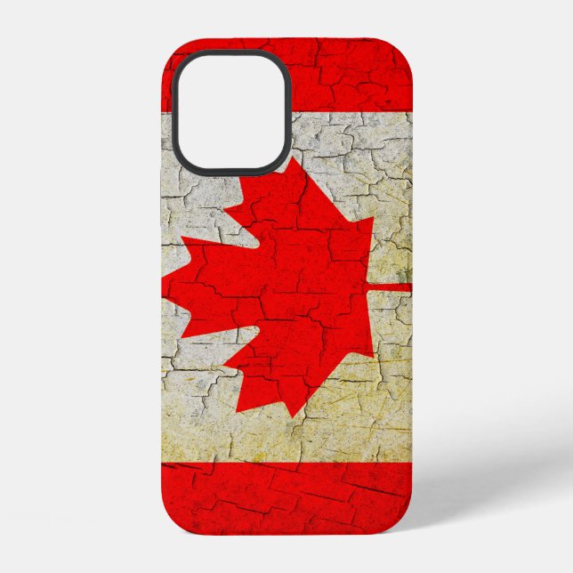 Cracked Canada flag Case-Mate iPhone Case (Back)
