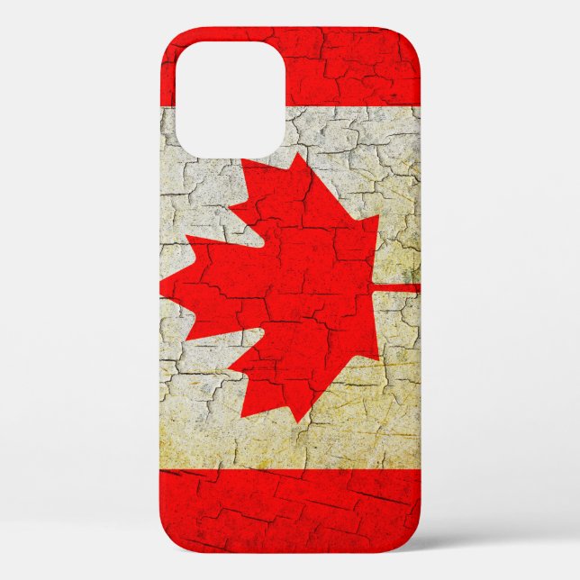 Cracked Canada flag Case-Mate iPhone Case (Back)
