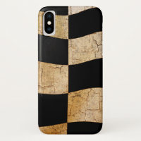 Cracked checker flag