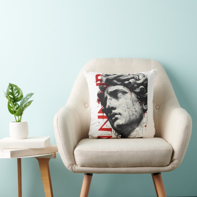 Cracked Classical Bust Cushion (Chair)