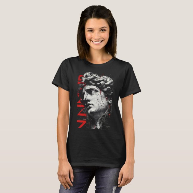 Cracked Classical Bust Trash Polka Women's T-Shirt (Front Full)