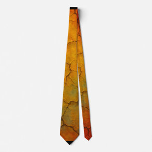 Cracked Earth Abstract Texture   Tie