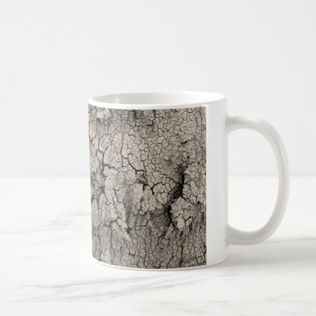 Cracked Earth Cool Dirt Texture Coffee Mug (Right)