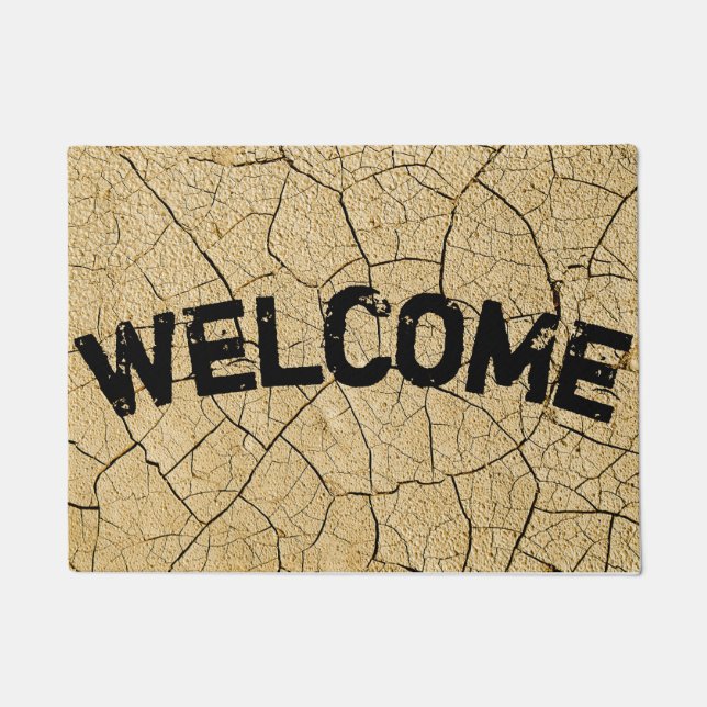 Cracked Earth Dirt Cool Texture Doormat (Front)