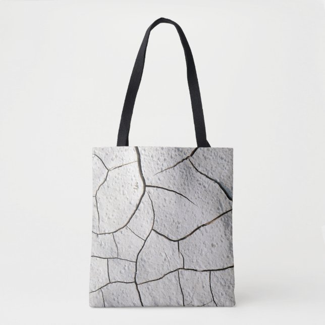 Cracked Earth Dirt Cool Texture Tote Bag (Front)
