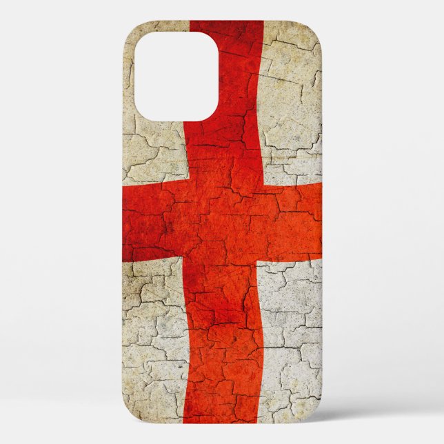 Cracked England flag Case-Mate iPhone Case (Back)