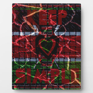 Cracked Flag: Keep It Simple - Kenyan Resilience Plaque