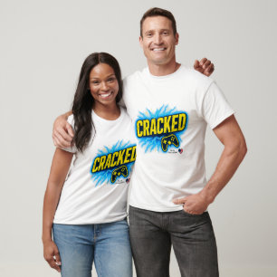 Cracked Gamer T-Shirt Bold Gaming Controller Des