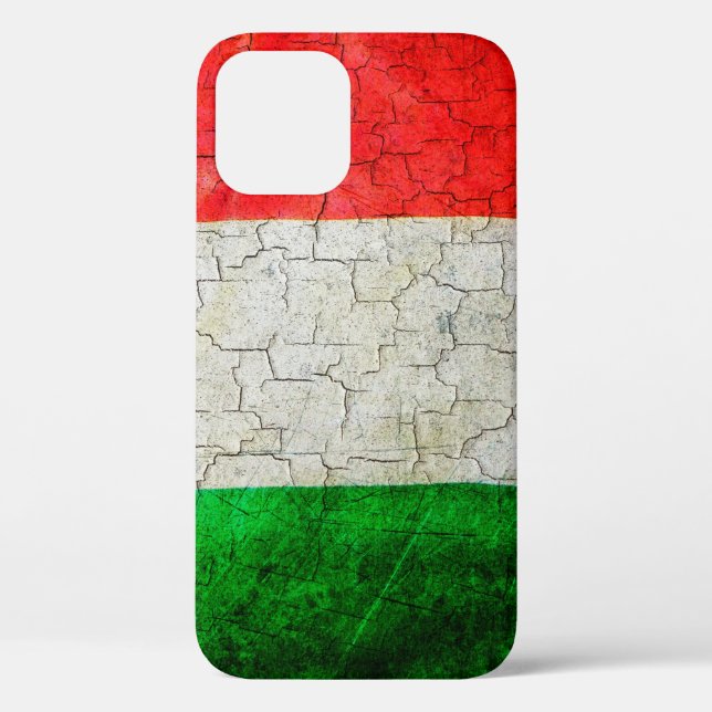 Cracked Italy flag Case-Mate iPhone Case (Back)