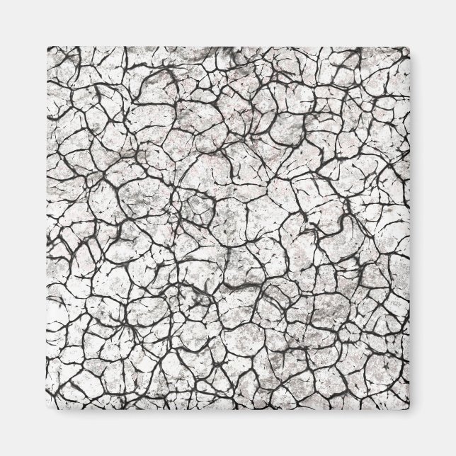 Cracked Marble Digital Pattern Magnet (Front)